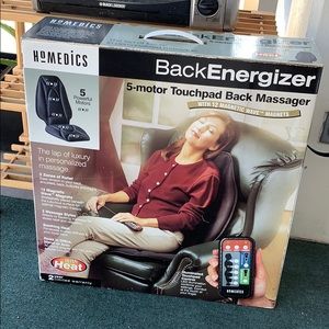 Back energizer 5 motor touchpad back massager